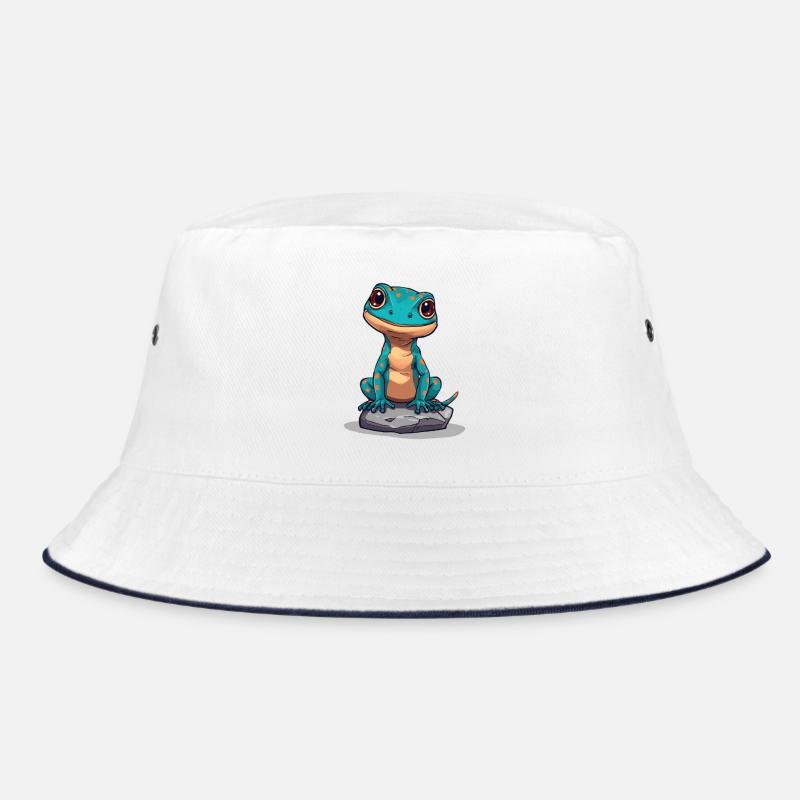 Gecko mignon sur une pierre Bob