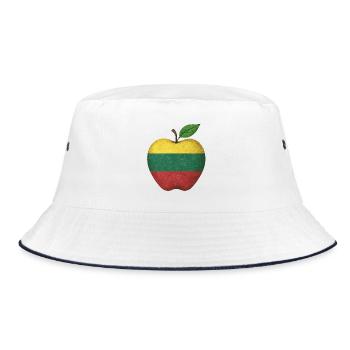 Litauen - Bucket Hat - Weiß/Navy - Vorne