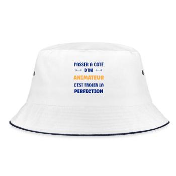 Ein Moderator fehlt - Bucket Hat - Weiß/Navy - Vorne