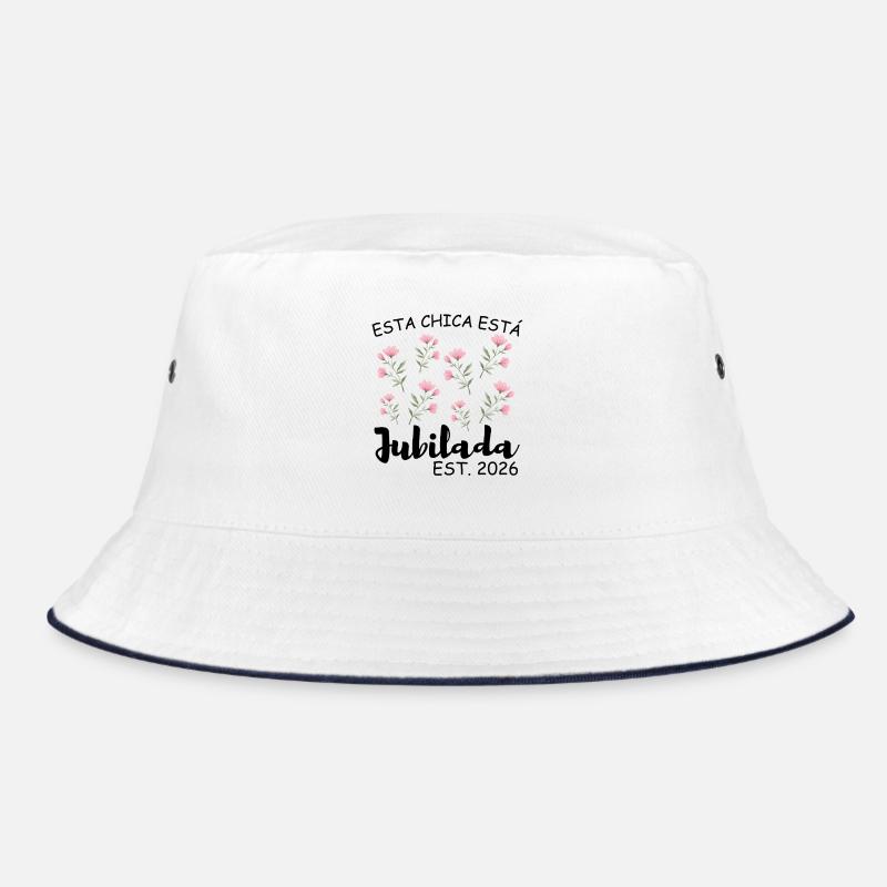 Dieses Mädchen geht 2026 in Rente - Bucket Hat - Weiß/Navy