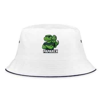 Papa dinosaure Paparex, père T-Rex cool - Bob - blanc/marine - Devant