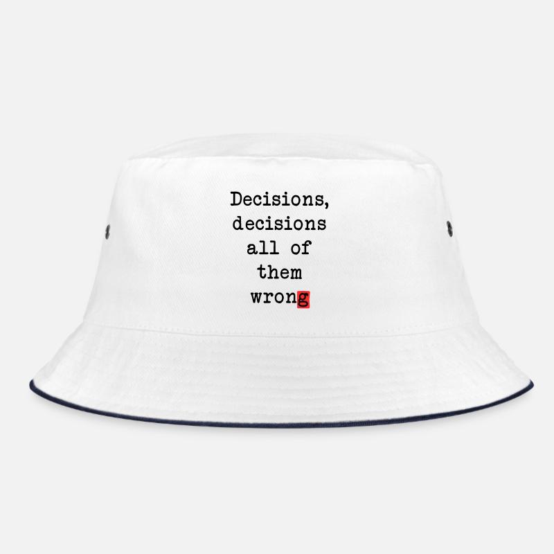 Wrong Decisions Club Bucket Hat