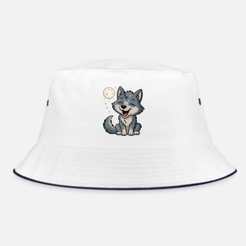 Moonlight Wolf Cuddle Bucket Hat