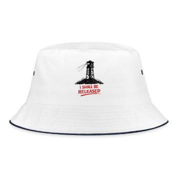 Cry for freedom at the watchtower - Bucket Hat - white/navy - Front