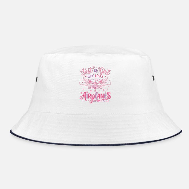 Nur ein Mädchen liebt Flugzeuge Bucket Hat