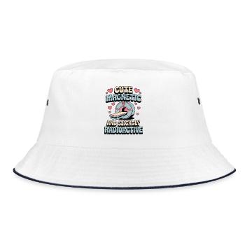 MRI Tech Cute Magnetic And Slightly Radiographer - Bucket Hat - white/navy - Front