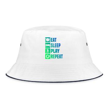 Motif floorball qui fonctionne immédiatement - Bob - blanc/marine - Devant