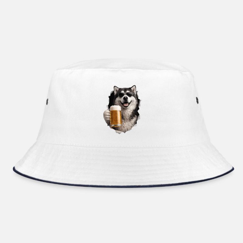 Alaskan Malamute Beer Bucket Hat