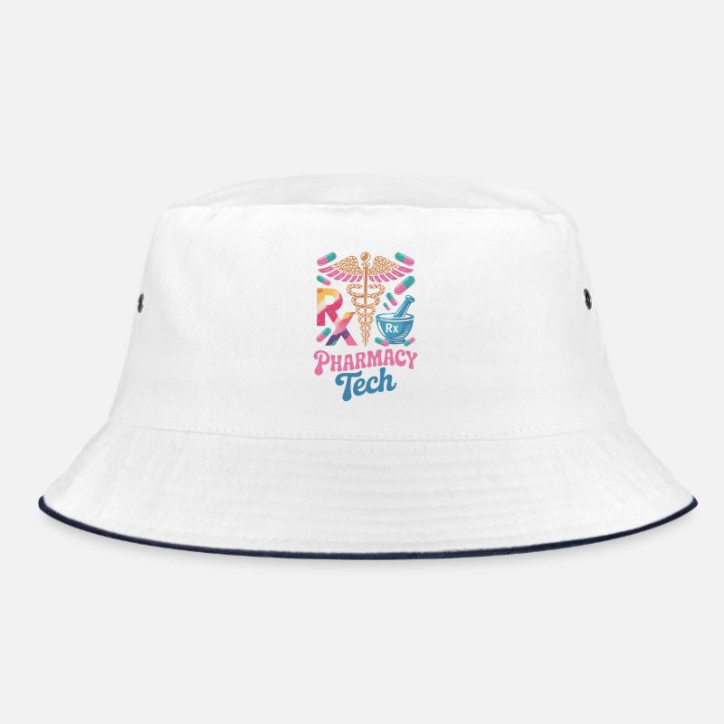 Rx Tech Pharmacy Art Bucket Hat