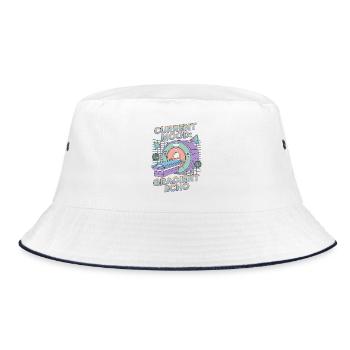 MRI Tech Current Mood Gradient Echo Radiographer - Bucket Hat - white/navy - Front