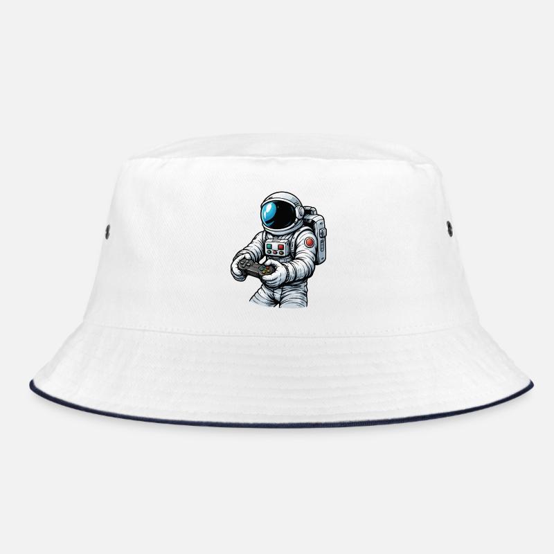 Astronaut with game controller Bucket Hat