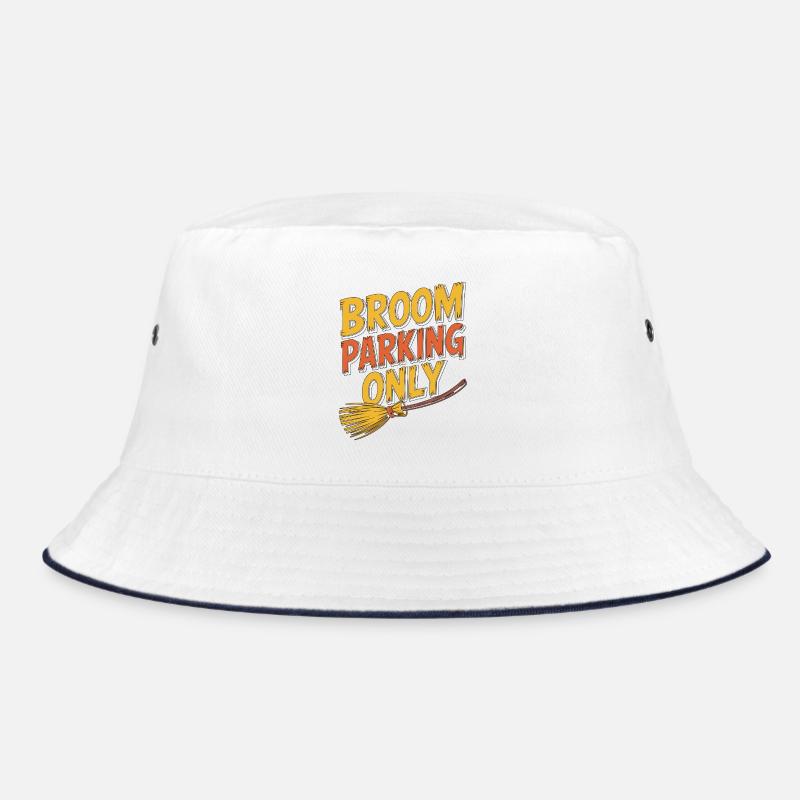 Witchcraft Broom Parking Only Wicca Sorcery Bucket Hat