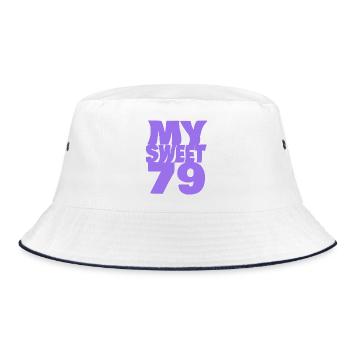 Sweet 79 - Bucket Hat - white/navy - Front
