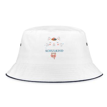 Schoolchild 2026 - Bucket Hat - white/navy - Front
