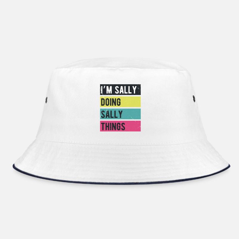 Ich mache Sally Things Retro-Farben Bucket Hat