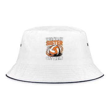 Sœur de volley-ball - Proud Sibling Design - Bob - blanc/marine - Devant