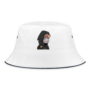 Ape Glutaugen - Bucket Hat - Weiß/Navy - Vorne