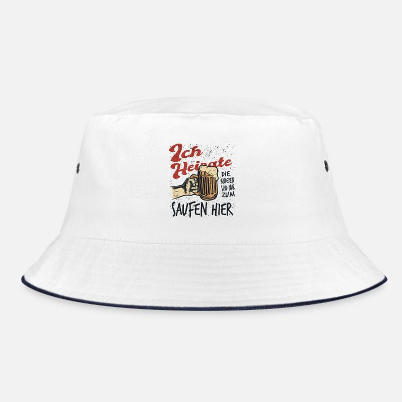 JGA Partnerlook Junggesellenabschied Bier Saufen Bucket Hat