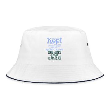 Stimmen im Kopf... - Bucket Hat - Weiß/Navy - Vorne