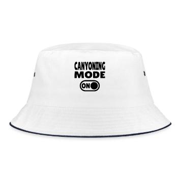 Canyoning Mode ON – Switch to adrenaline - Bucket Hat - white/navy - Front