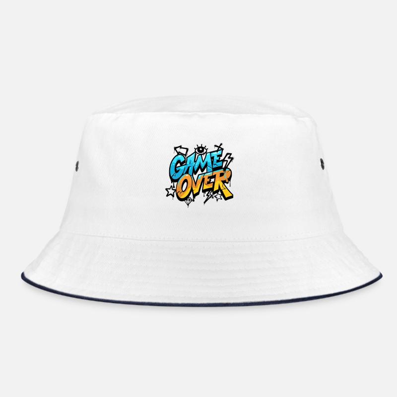 Game Over Graffiti Neon Bucket Hat