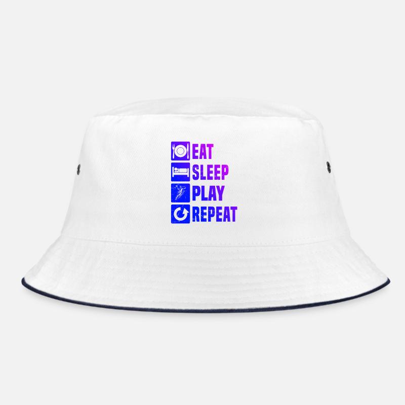 Modern Handball Artwork for Men - Bucket Hat - white/navy