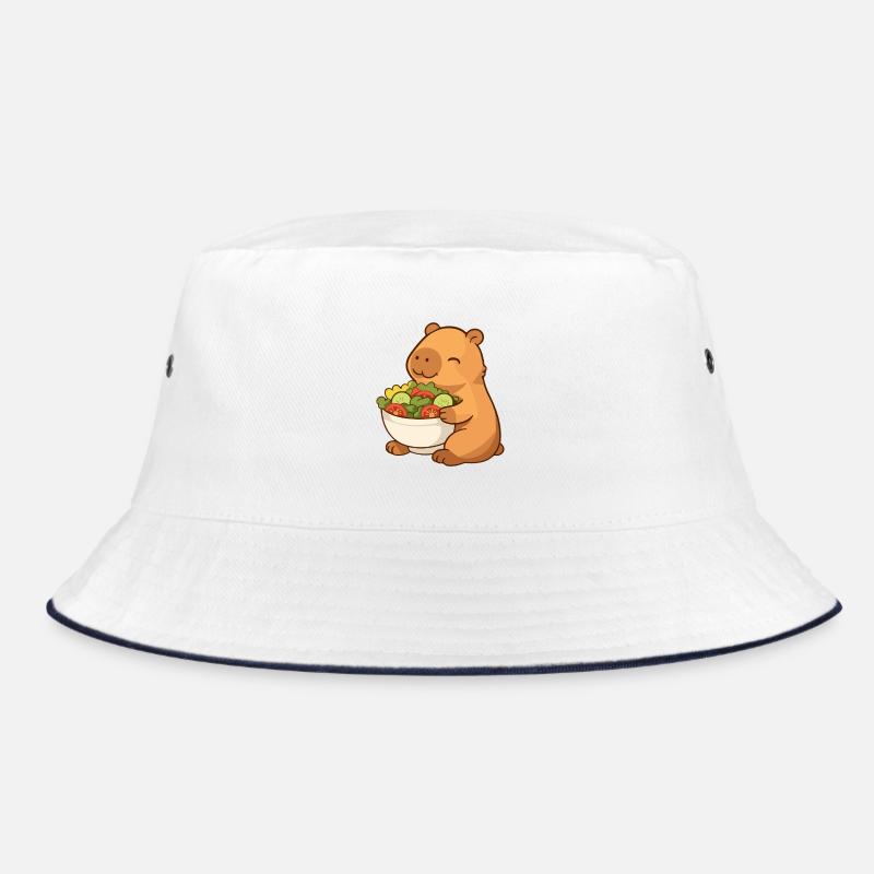 Capybara avec saladière colorée Bob