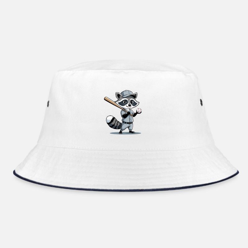 Waschbär Baseballheld Bucket Hat