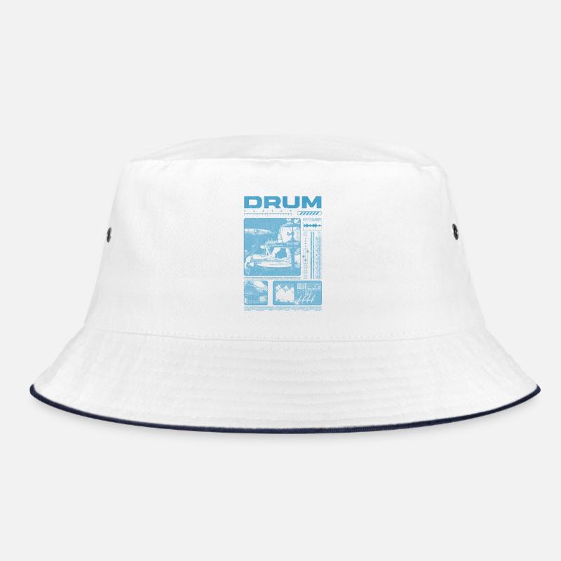 Rock Drummer Drum Player Streetwear Bucket Hat