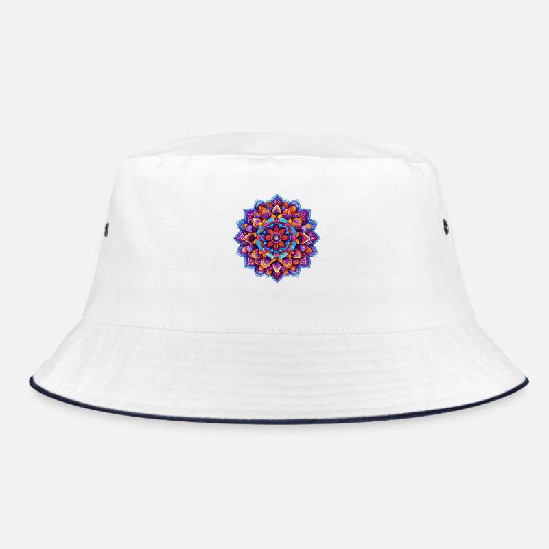 Regenbogen Mandala Kaleidoskop Bucket Hat