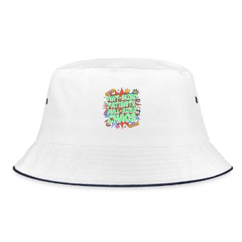 Pediatric Nurse Pint-Sized Patients Pediatric Care - Bucket Hat - white/navy - Front