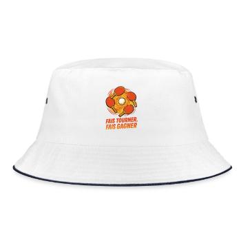 Spin Make Win - Ping Pong - Bucket Hat - white/navy - Front