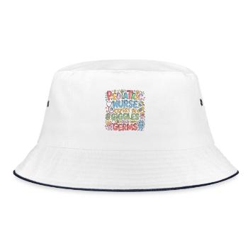 Pediatric Nurse Expert In Giggles And Child Care - Bucket Hat - white/navy - Front