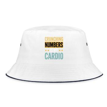 Calcul - Cardio Humour Financier - Bob - blanc/marine - Devant