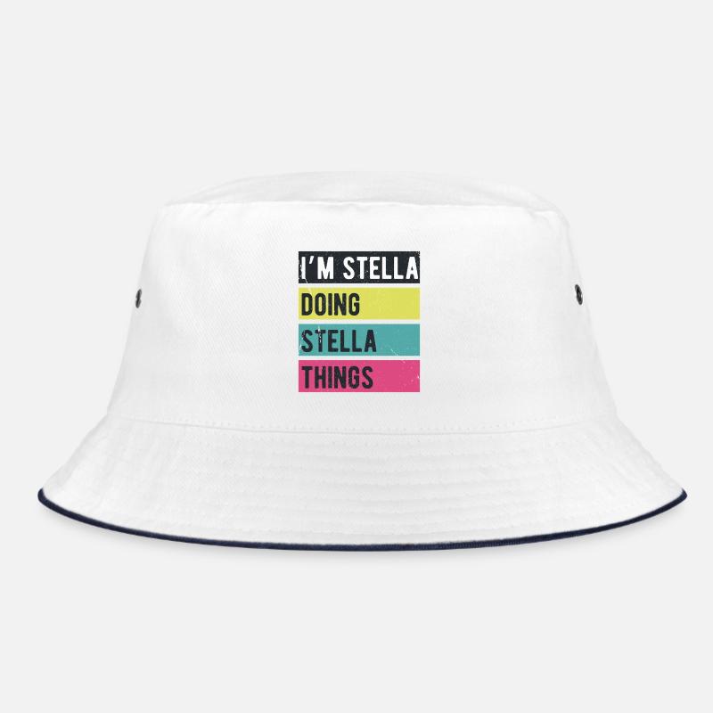 I’m Stella Doing Stella Things Retro Colors Bucket Hat