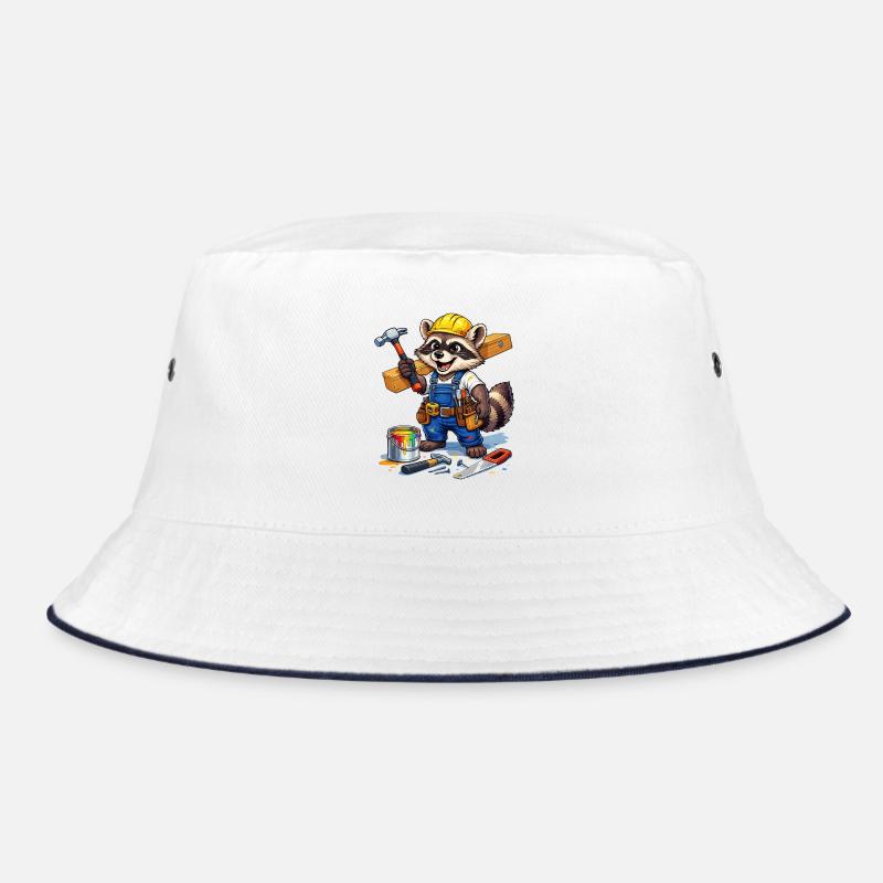 Look de raton laveur de construction dans un atelier Bob