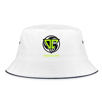 OLI CAPP - MUSIC IS LIFE LOGO - Bucket Hat - white/navy - Front