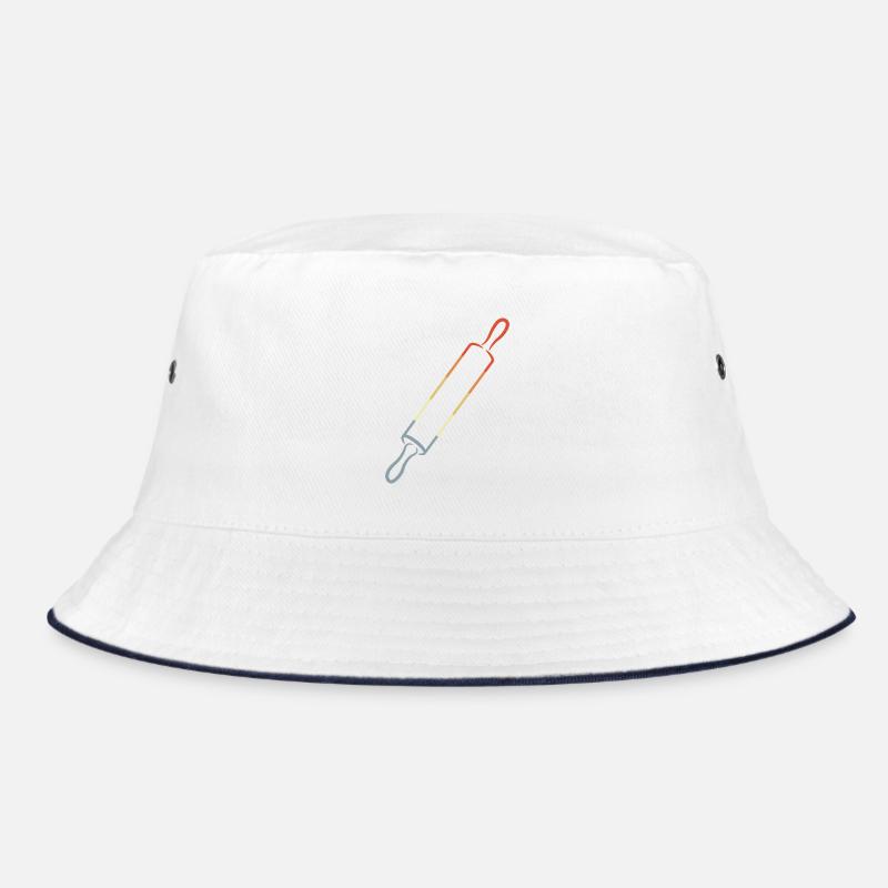Vintage Rolling Pin Sketch Bucket Hat