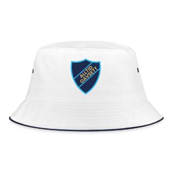 Immer unabhängig vom Schilddesign - Bucket Hat - Weiß/Navy - Vorne