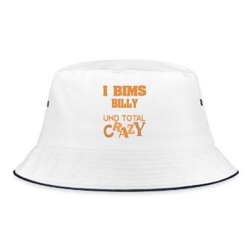 Vorname Billy - Bucket Hat - Weiß/Navy - Vorne