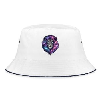 Cadeau drôle et coloré pour enfants lion mignon - Bob - blanc/marine - Devant