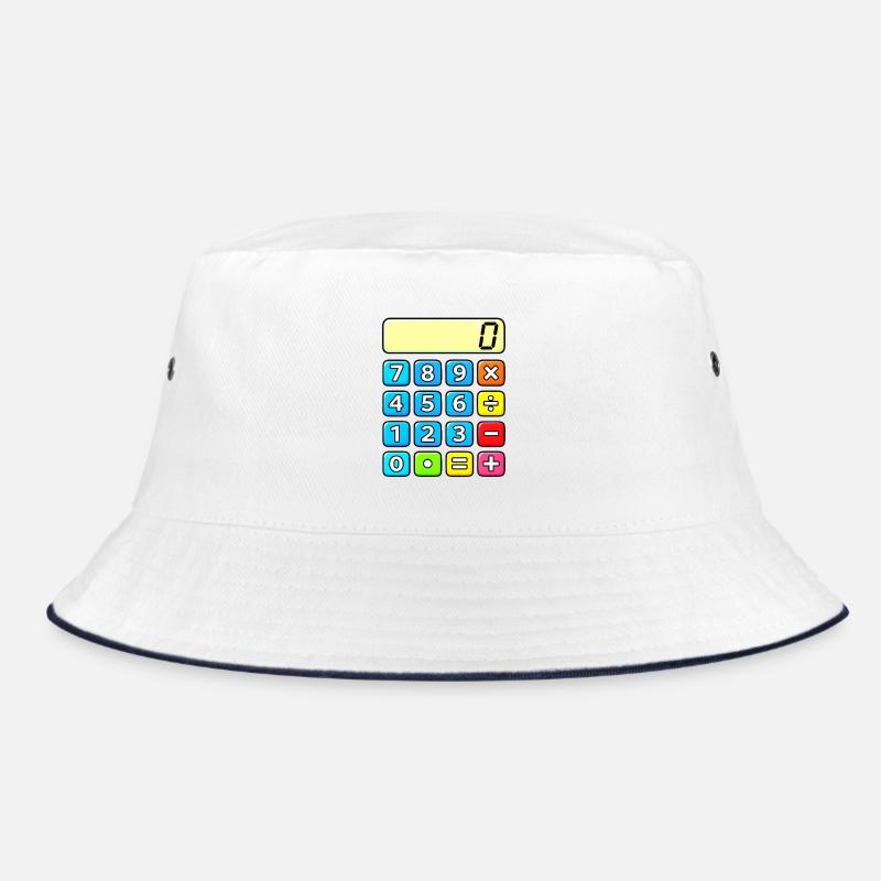 Neon Calculator Pop Art Bucket Hat