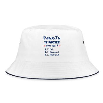 PACS application - Bucket Hat - white/navy - Front