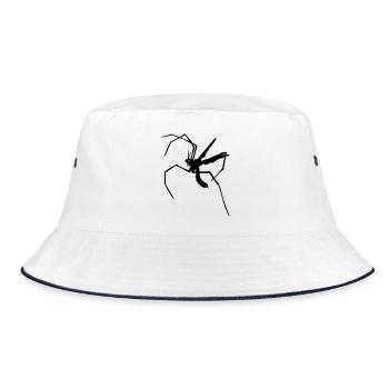 Long-legged mosquito - Bucket Hat - white/navy - Front