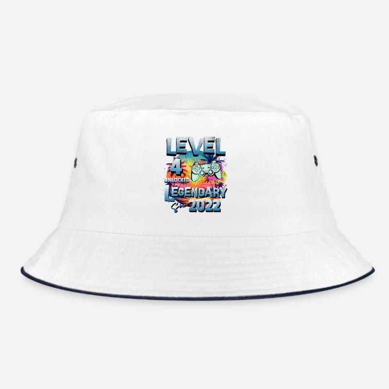 Level 4 Jahre Freigeschaltet seit 2022 Geburtstag Bucket Hat