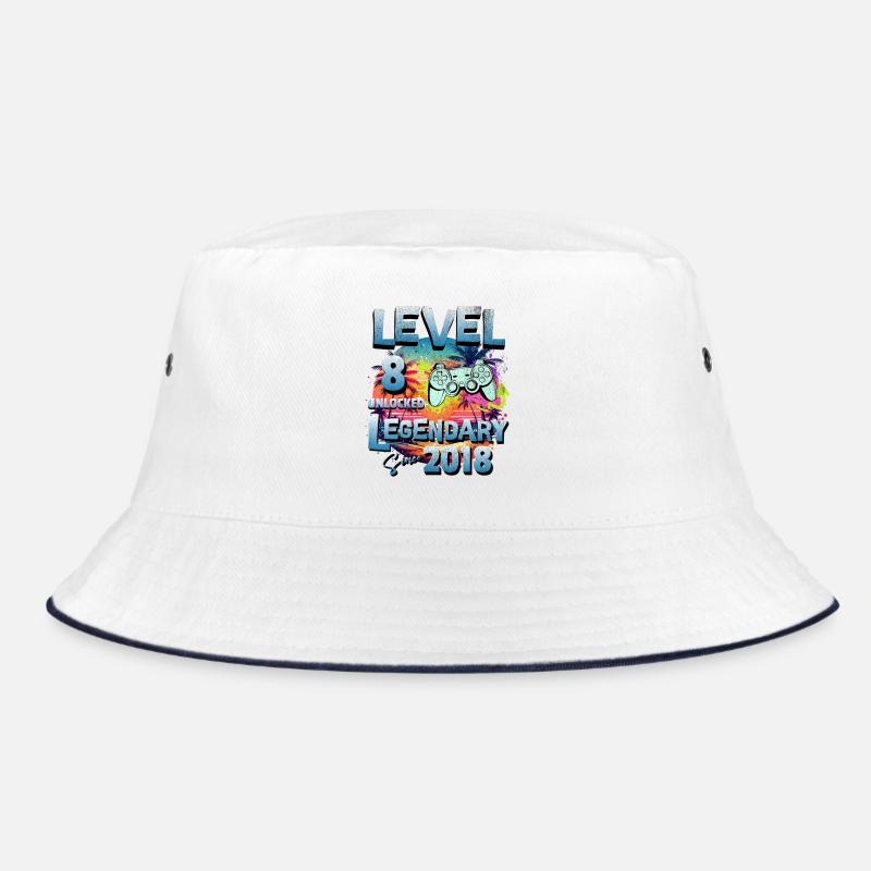 Level 8 years Unlocked since 2018 Birthday Bucket Hat