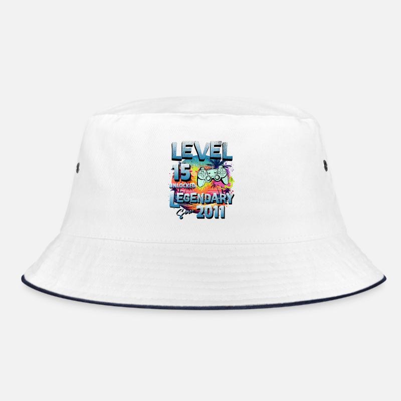 Level 15 Jahre Freigeschaltet seit 2011 Geburtstag Bucket Hat