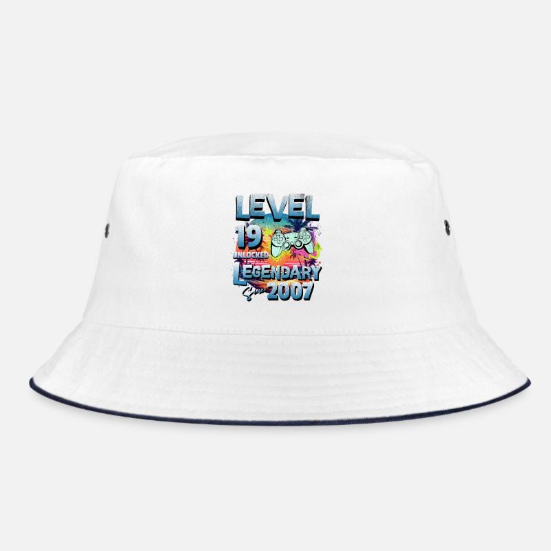 Level 19 years Unlocked since 2007 Birthday Bucket Hat