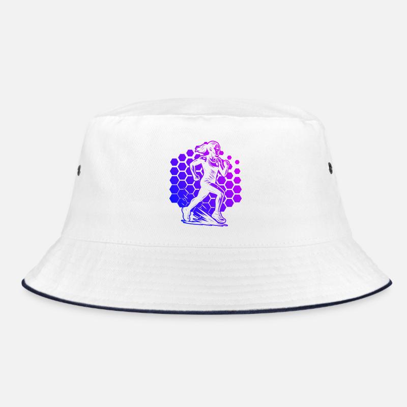 Modern Running Artwork Bucket Hat