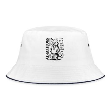 Realschule Abschluss 2026 - Bin halt ein Fuchs - Bucket Hat - Weiß/Navy - Vorne